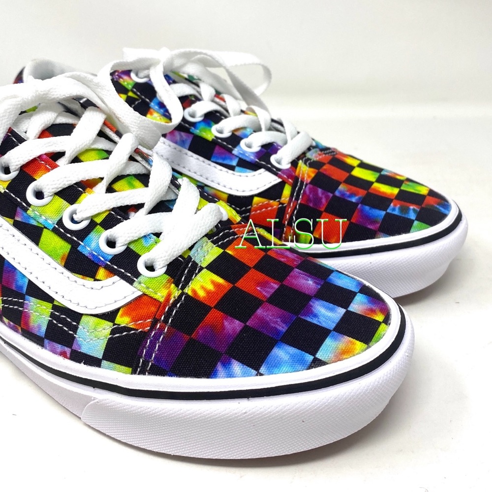 VANS Comfycush Old Skool Tie Dye Black Men Sneaker - Picture 3 of 9
